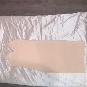 Spaghetti strapped midi bodycon dress. Size S. Thick material.